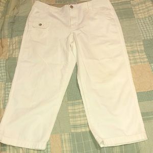 Columbia Capri Cropped Pants White Sz 12